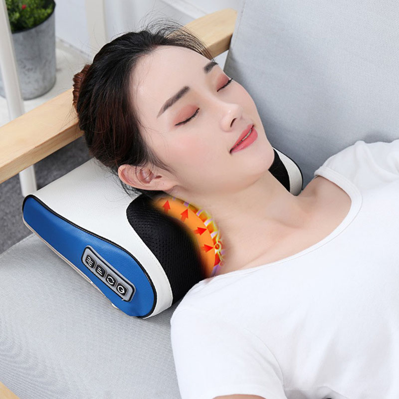 Nacken Massagegerät Rolle Halswirbelsäule Massagegerät Taille Schulter Zurück Elektrischen Multifunktions Massage Kissen Stuhl Volle Körper Kissen