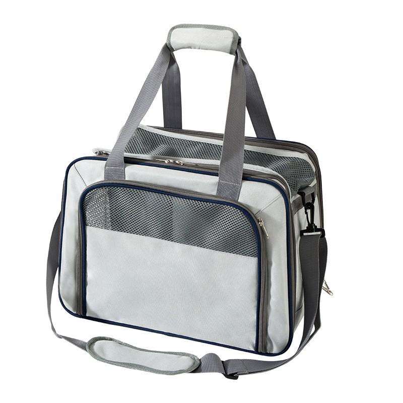 LDLC-Bolsa de transporte para mascotas, bolso portátil de lados suaves para gatos, transpirable, para perros pequeños, de malla transpirable, para viajes: C