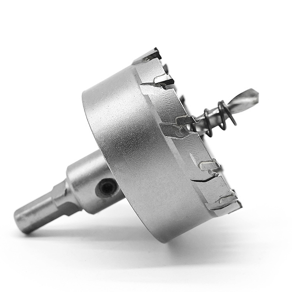 Scie cloche TCT 15-100mm, pointe en carbure, foret à noyau, couronne de perçage pour métal, alliage d'acier inoxydable, 1 pièce