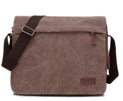 Mode beroemde tas vintage mens interieur tas crossbody mannen bolsas man bag canvas purse mannen schouder tas: Bruin