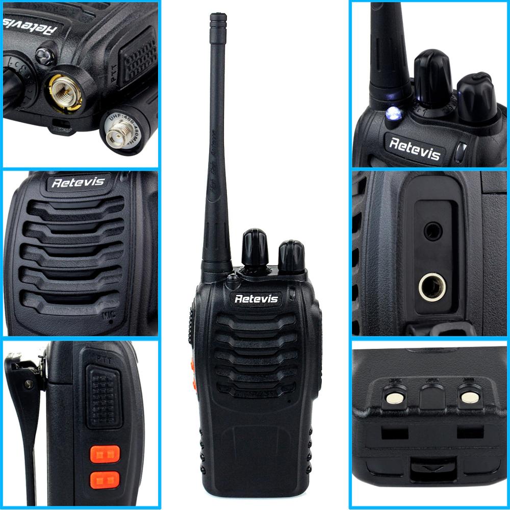 2PCS Retevis Zivile nutzung Walkie Talkie Handliche Zwei-Weg Radio Station Transceiver Communicator Ham Radio Communicator