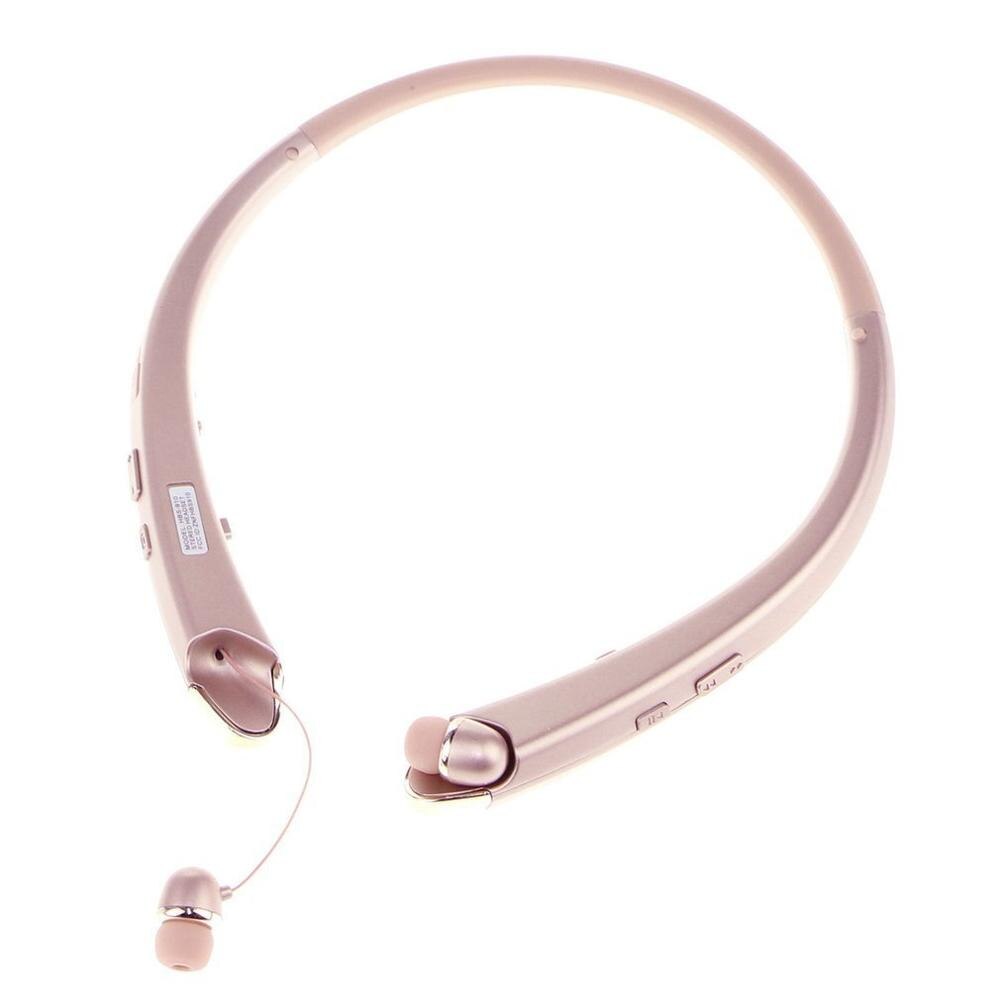 Portable Sport Bluetooth Headset Stereo Wireless Headphone Neck Hanging Earphone for Smart phone HBS910 N20C: Gold
