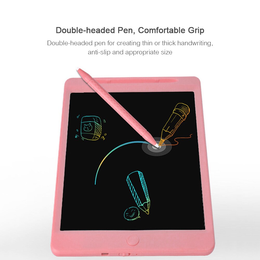 LCD Writing Tablet 11.5 Inch Erasable Pressure-sensitive Double-headed Pen Drawing and Writing Board Eye-protective Writing Pad