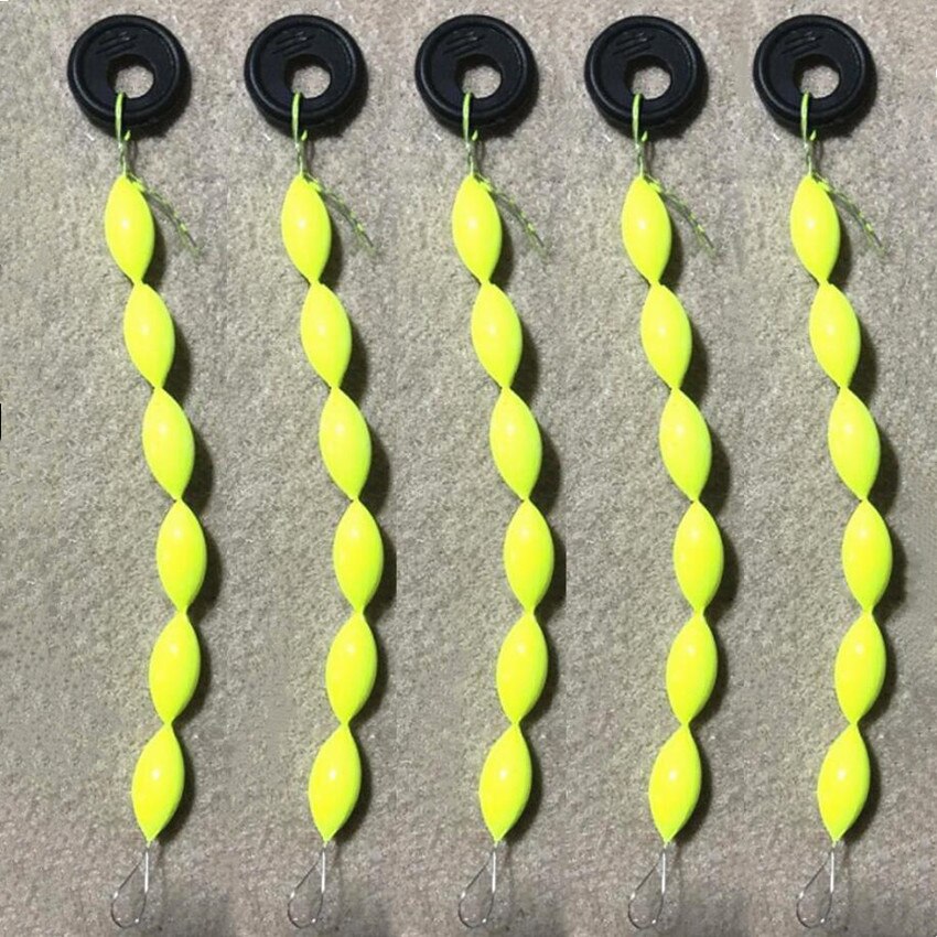 Flotador de goma para topes de bolas espaciales, tope ovalado, línea de conector, boyas de pesca, accesorios de pesca: 13MM 5packs