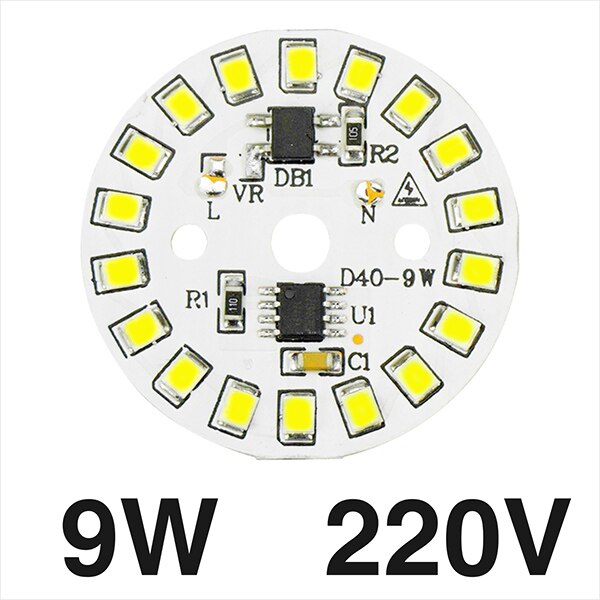 5 Pcs Led Smd Chip 3W 5W 7W 9W 12W 15W Led Lamp Licht chip AC220V Smart Ic Led Bean Voor Diy Lamp Spotlight Koud Wit Warm Wit: 9W 5PCS / Cold White