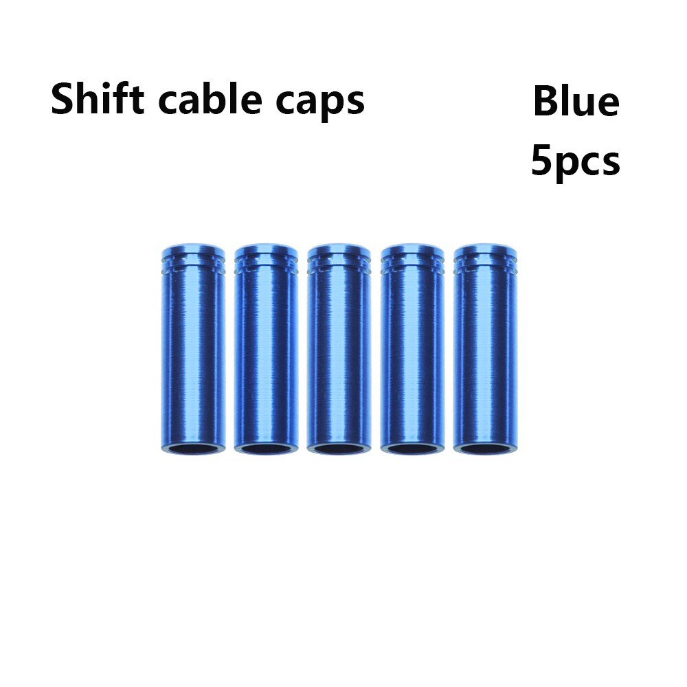 5/10 pièces 4 couleurs Aluminium frein/dérailleur changement de câble couverture vélo embout capuchon extérieur vtt vélo de route pièces de cyclisme accessoire: 03