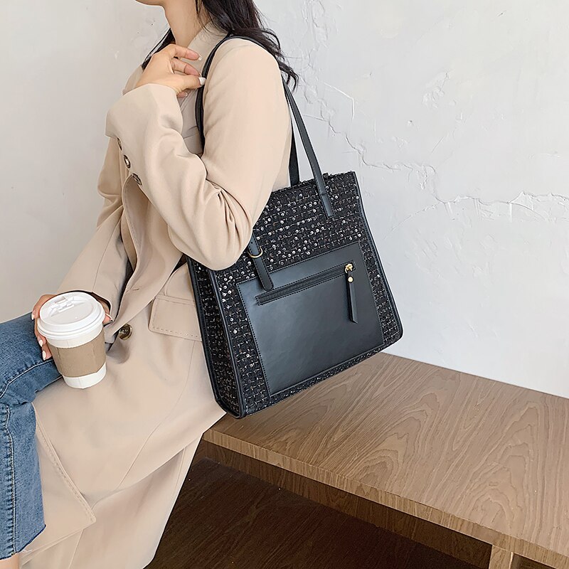 Dignified Temperament Ladies Square Bag Shoulder Bag All-match Diagonal Handbag Trend