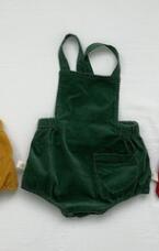 Milancel Herfst Babybodysuit Schattige Baby Jongens Kleding Corduroy Baby Meisje Jumpsuit Baby Outfit: green / 24M