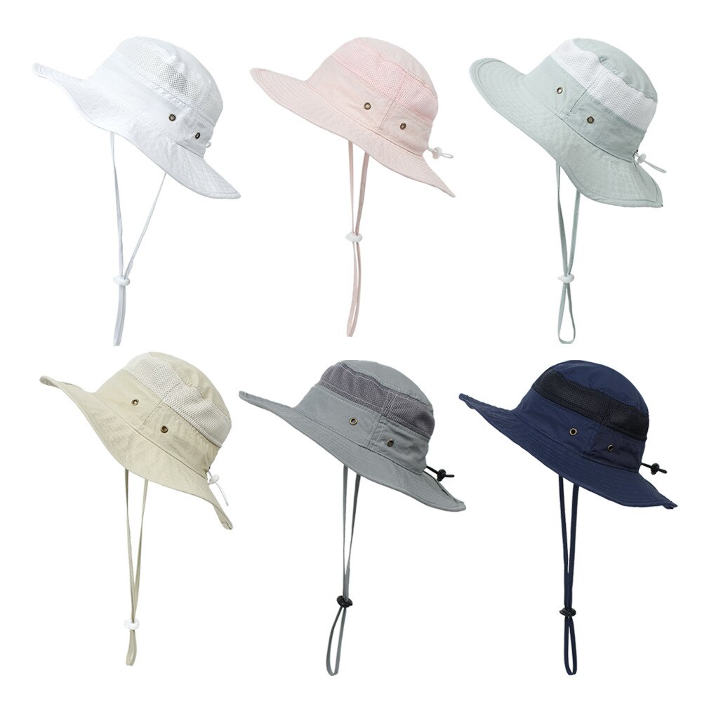 Cappello estivo a secchiello per bambini cappello da spiaggia grande gronda cappello da sole per ragazzi ragazze bambini bambini cappello da pescatore cappello Panama