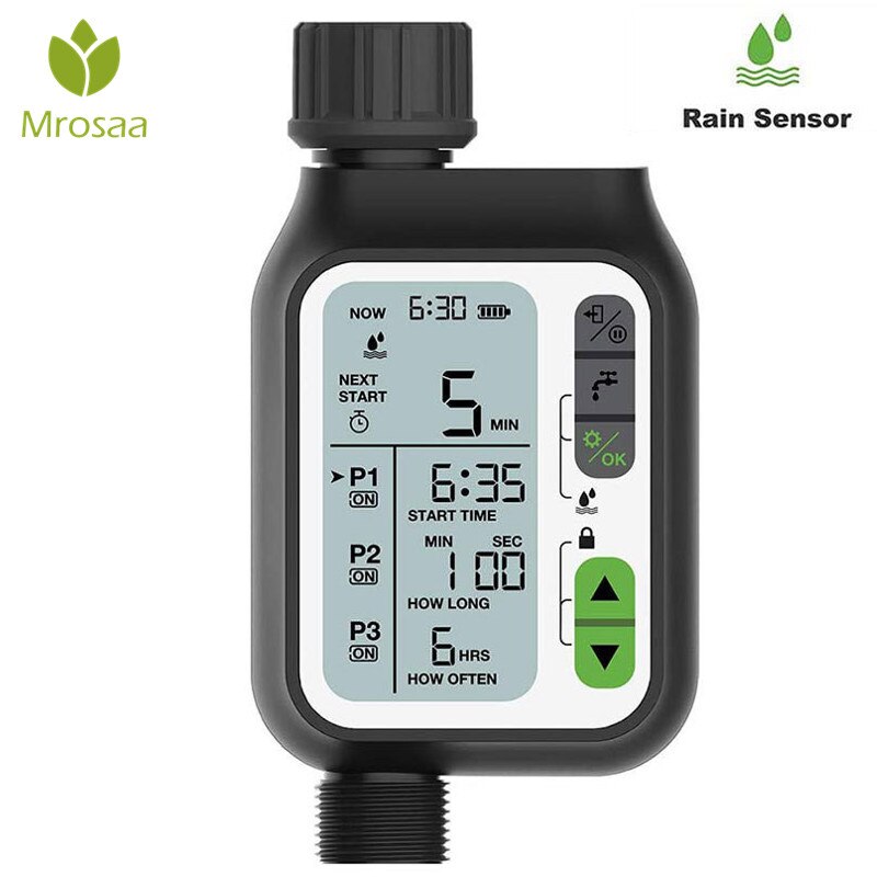 Bewässerung Timer mit Regen Sensor Bewässerung Timer Wasserdicht Wasser eben Sensor Automatische Bewässerung System Bewässerung Regler