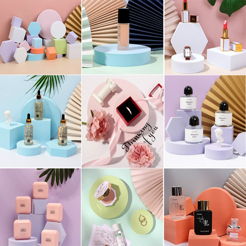Pure Kleur Ins Fotografie Foto Rekwisieten Schuim Geometrische Kubus Schieten Props Voor Fotografie Achtergronden