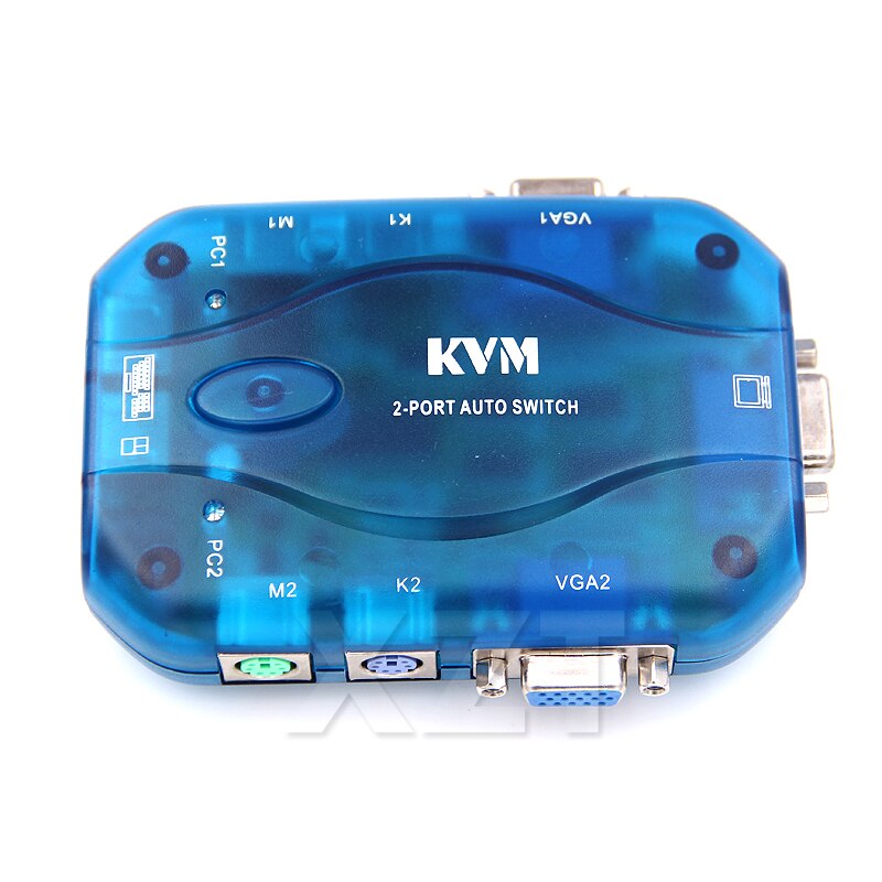 2 Port Auto USB 2.0 KVM Switch Box for PC Keyboard Mouse Monitor