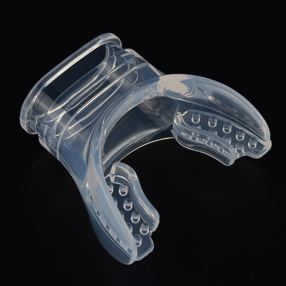 Engangs dykkermunnstykke gjennomsiktig silikon kast undervannsdykking dykk pusterør snorkel munnstykke regulator 1 stk.