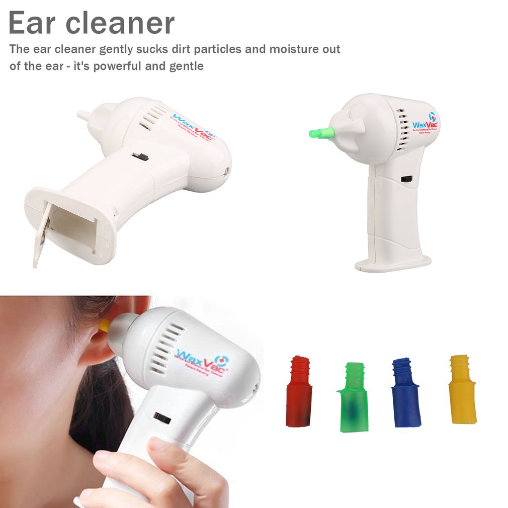 Portable Size Electronic Ear Cleaner Vacuum Ear Wax Vac Removal Safety Body Health Care with Soft Safety Head personal ear care
