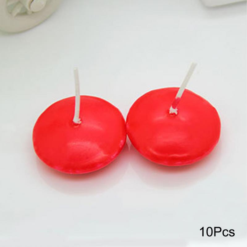 Bougies flottantes pour décoration de maison, événement, fête de mariage, décoration de noël, 10 pièces/lot: Rouge