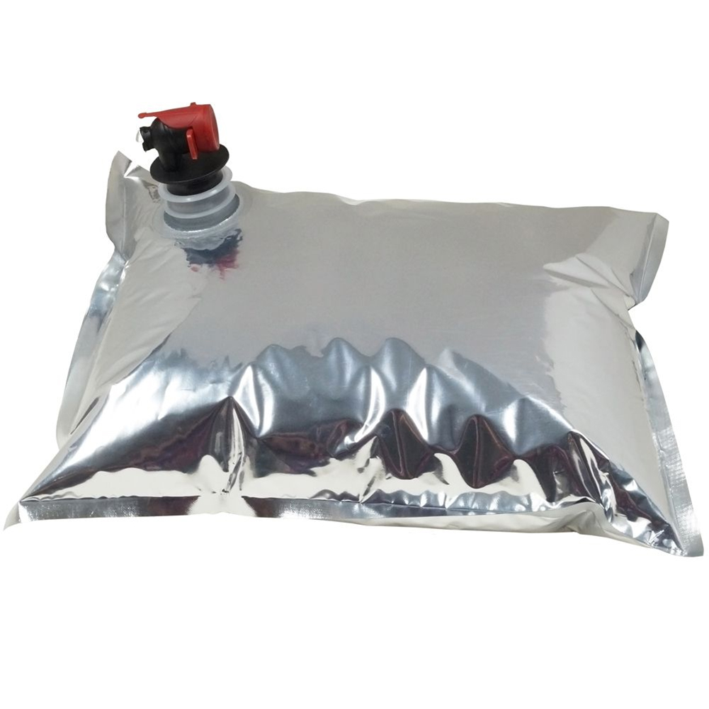 Organizador de cocina 10 Uds 3L papel de aluminio bolsa de almacenamiento vino jugo líquido titular mariposa grifo contenedor ligero Bolsa de vino
