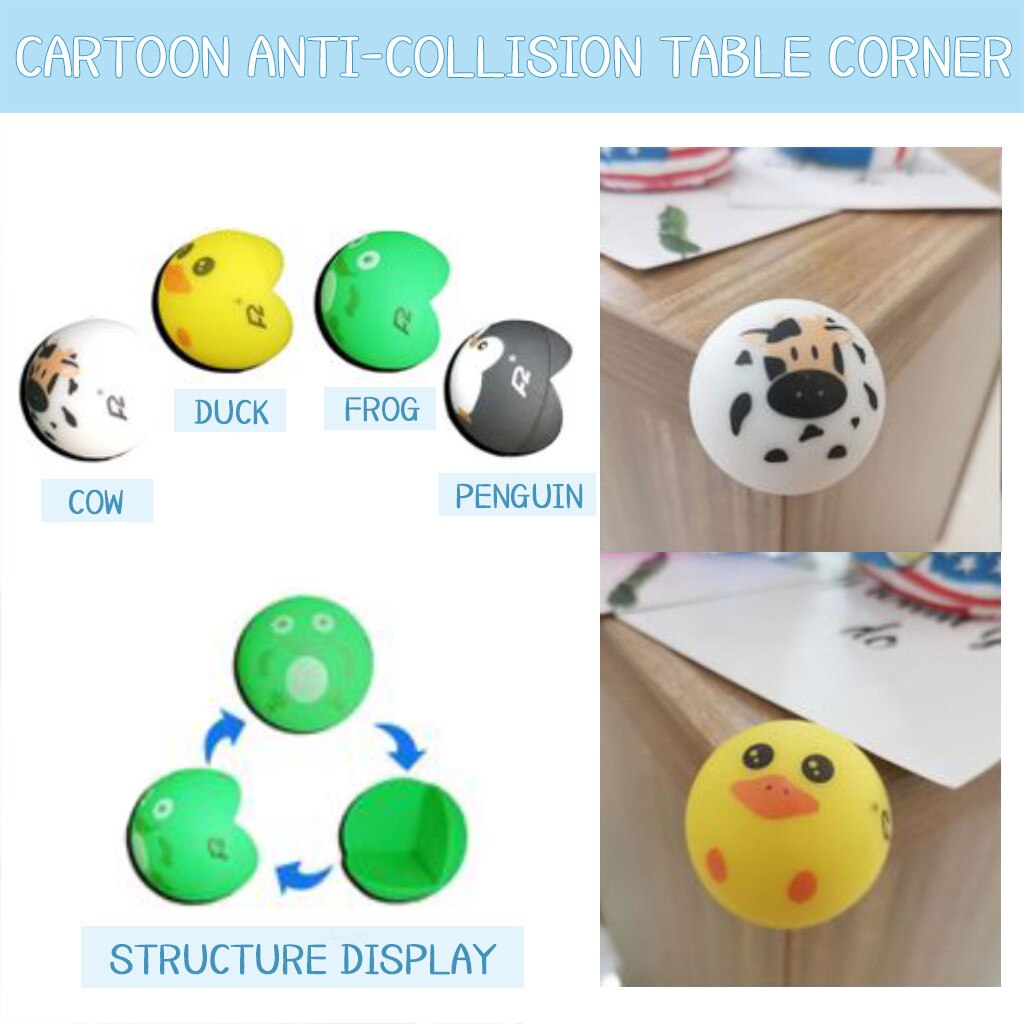 4 Stuks Hoek Rand Baby Kind Veiligheid Corner Protector Mesa Rand Bescherming Hoek Cover Beschermen Anticollision Edge