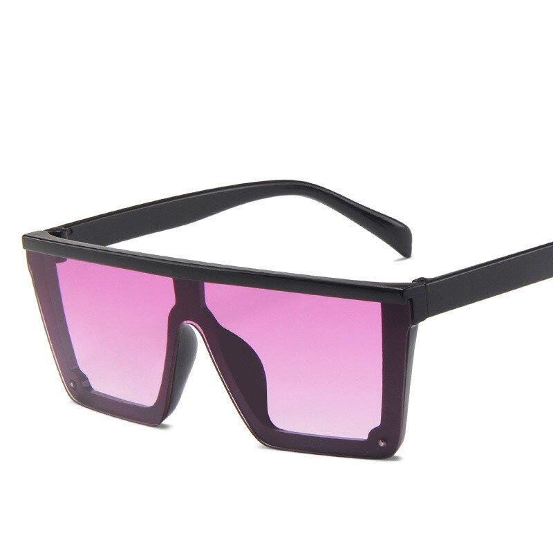 Børn plastik børn firkantede solbriller lyserøde piger drenge baby solbriller  uv400 oculos briller: Lilla