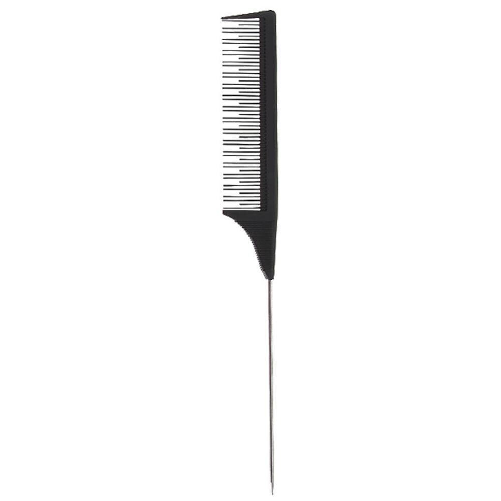 Professionele Tip-Staart Kam Salon Haarverf Benadrukken Plastic Styling Kam Kapsalon Kappers Gereedschap: black