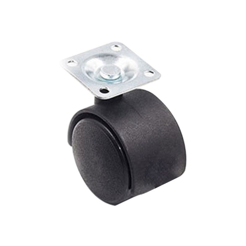 10Pcs/set Chair Furniture Universal Wheel Flat Plate Swivel Caster with Brake: 2  inch / Type B