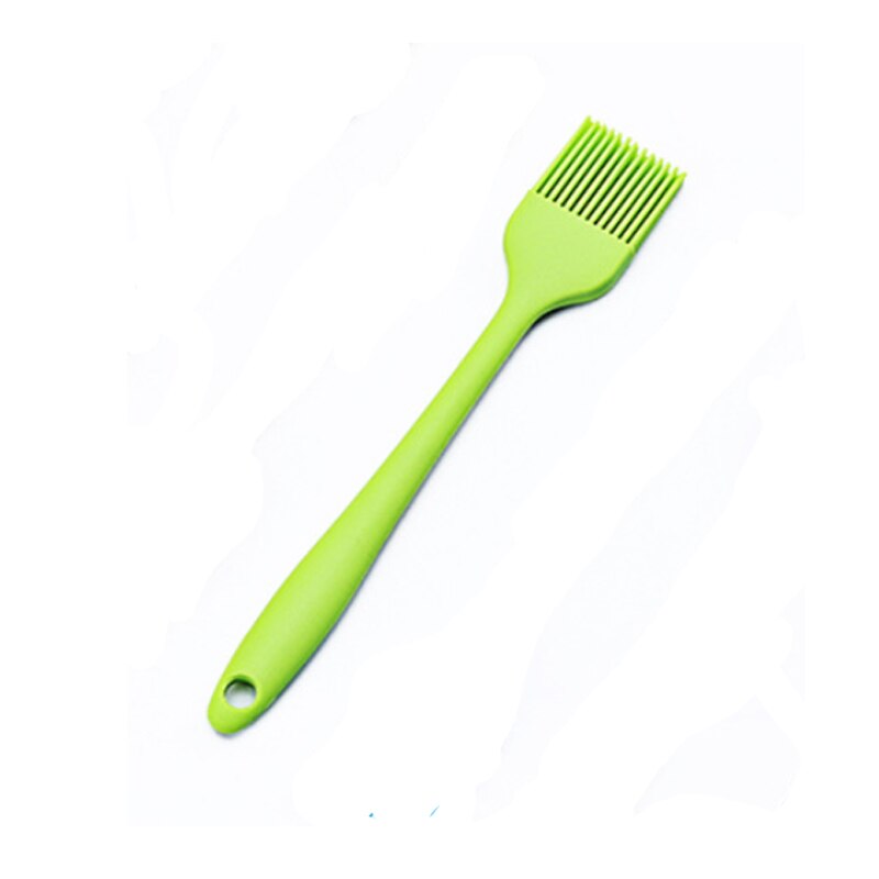 21cm silikonborste bakbrödsborste gör-det-själv-kakaborste liten grillborste oljeborste silikon bakform köksredskapsset: Grön / 2 st
