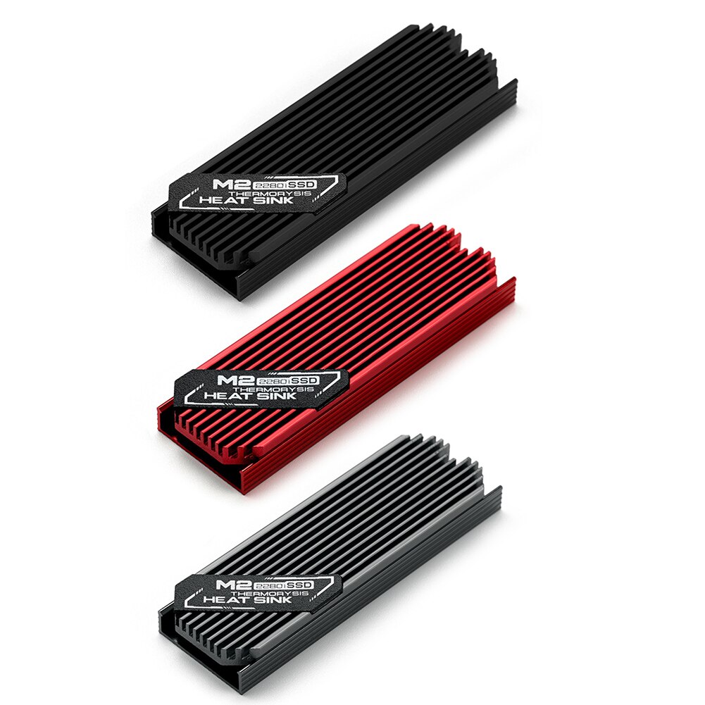 Ultra-Thin Aluminum Alloy M.2 Solid State Hard Drive Heat Radiator Cooling Thermal For Pcie 2280 Ssd Computer Components