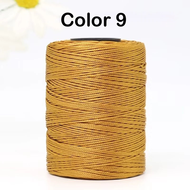 1mm 230 Meters Summer Crochet Thread for DIY Knitting Bag Shoes Hat Hollow Polyester Rope for Handmade Yarn Craft Ice Silk