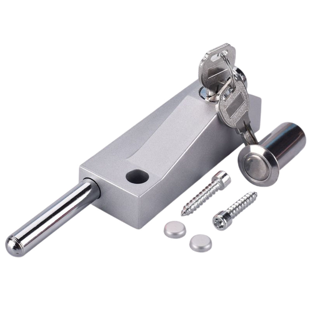 1pc Wooden Door Floor Lock Spring Bolt Lock Door Bolt Lock Floor Bolt Lock Zinc Alloy Framed Door Latch Lock