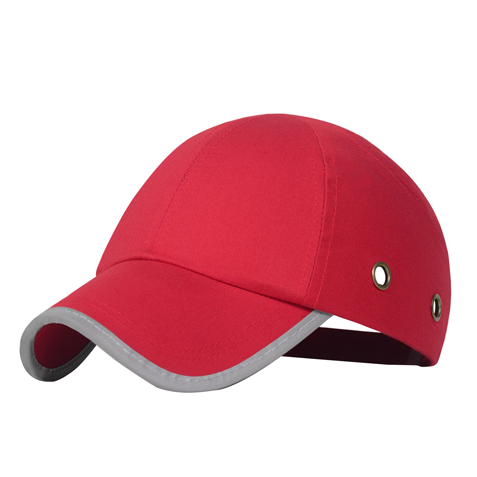 Women Men Hard Safety Hat Adjustable Buckle Lightweight Outdoor Worker Durable Solid Workplace Head Protection Baseball Bump Cap: Red