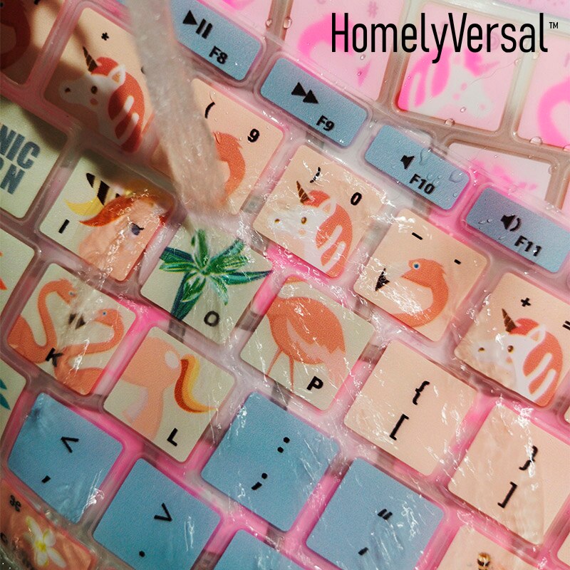 Super Cute Keyboard Cover Skin for Apple Macbook Pro MAC 13 15 Air Soft keyboard stickers dust water proof keyboard cover