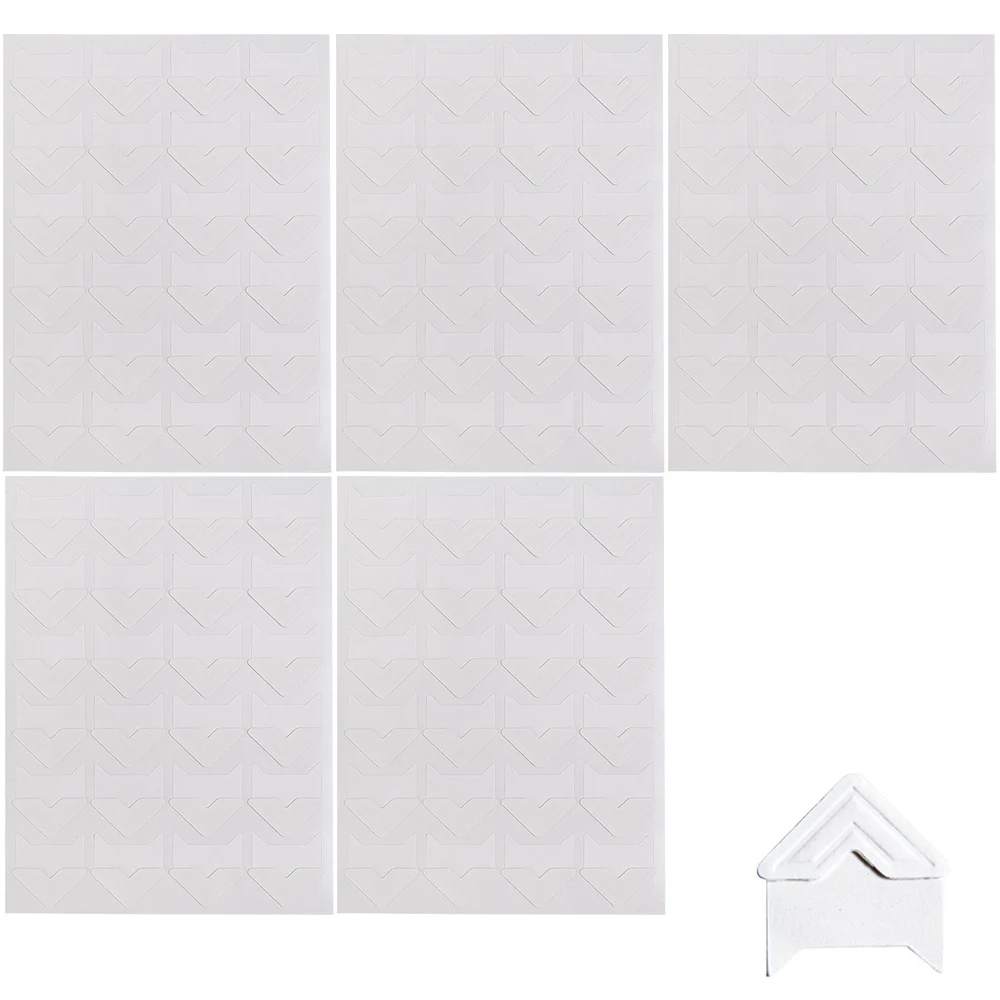 Lots Corner Stickers Album Vintage Corner Kraft Paper Stickers Self Adhered DIY Handwork Frame Photo Gold Silver Decoration: black