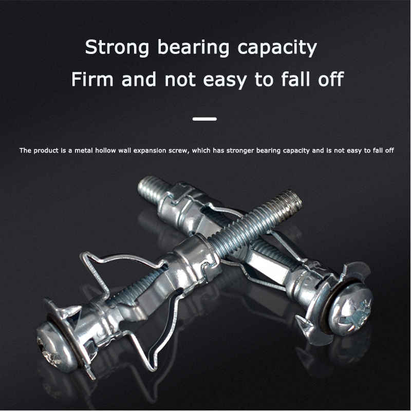 Hollow brick special expansion screw bolt gypsum board hollow wall aircraft expansion pipe M4-8 metal hollow gecko
