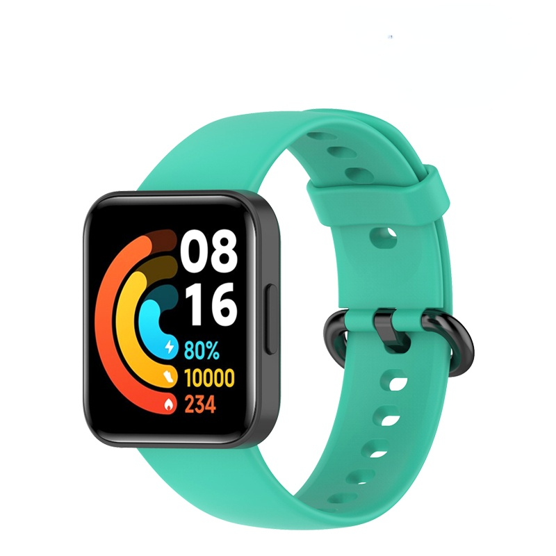 Correa deportiva de silicona para Xiaomi Watch 2 Lite, Reloj inteligente Original, pulsera cómoda para Redmi Watch 2 Lite: Red black / 12 mm