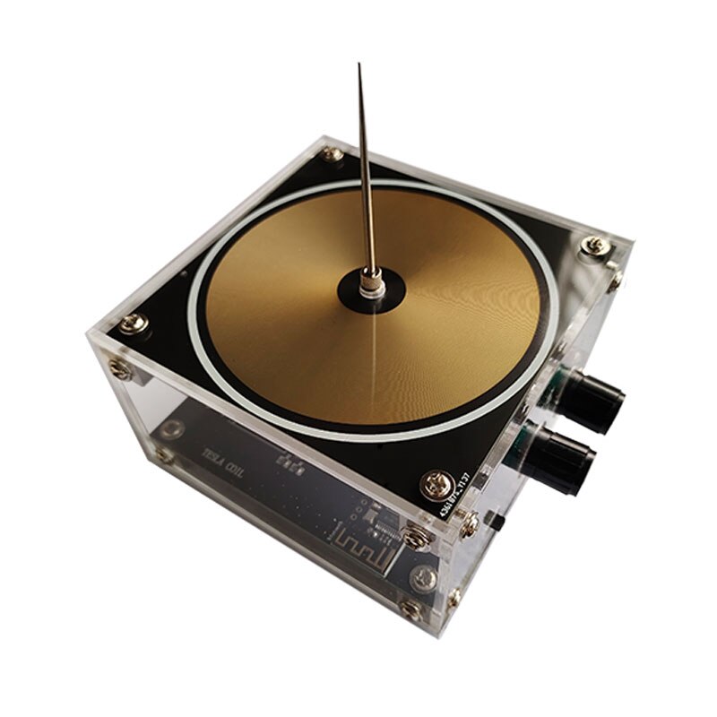 Flat-panel Bluetooth Music Tesla Coil High Frequency and High Voltage Pulse Test Apparatus