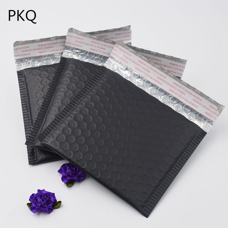 50pcs 20x25cm big Matte black padded envelopes for bubble mailing bags black bubble mailer