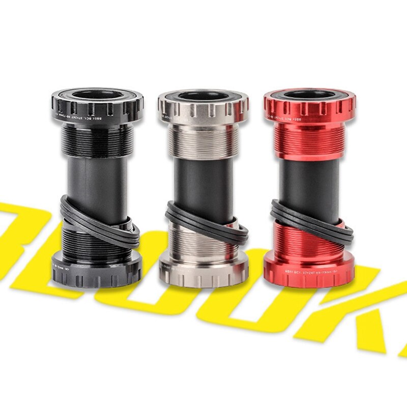 BLOOKE MTB Bearing Bottom Bracket 68Mm 73Mm BC1.37X24T Bottom Bracket Replacement Bike Sealed Thread Axis Kit 24Mm
