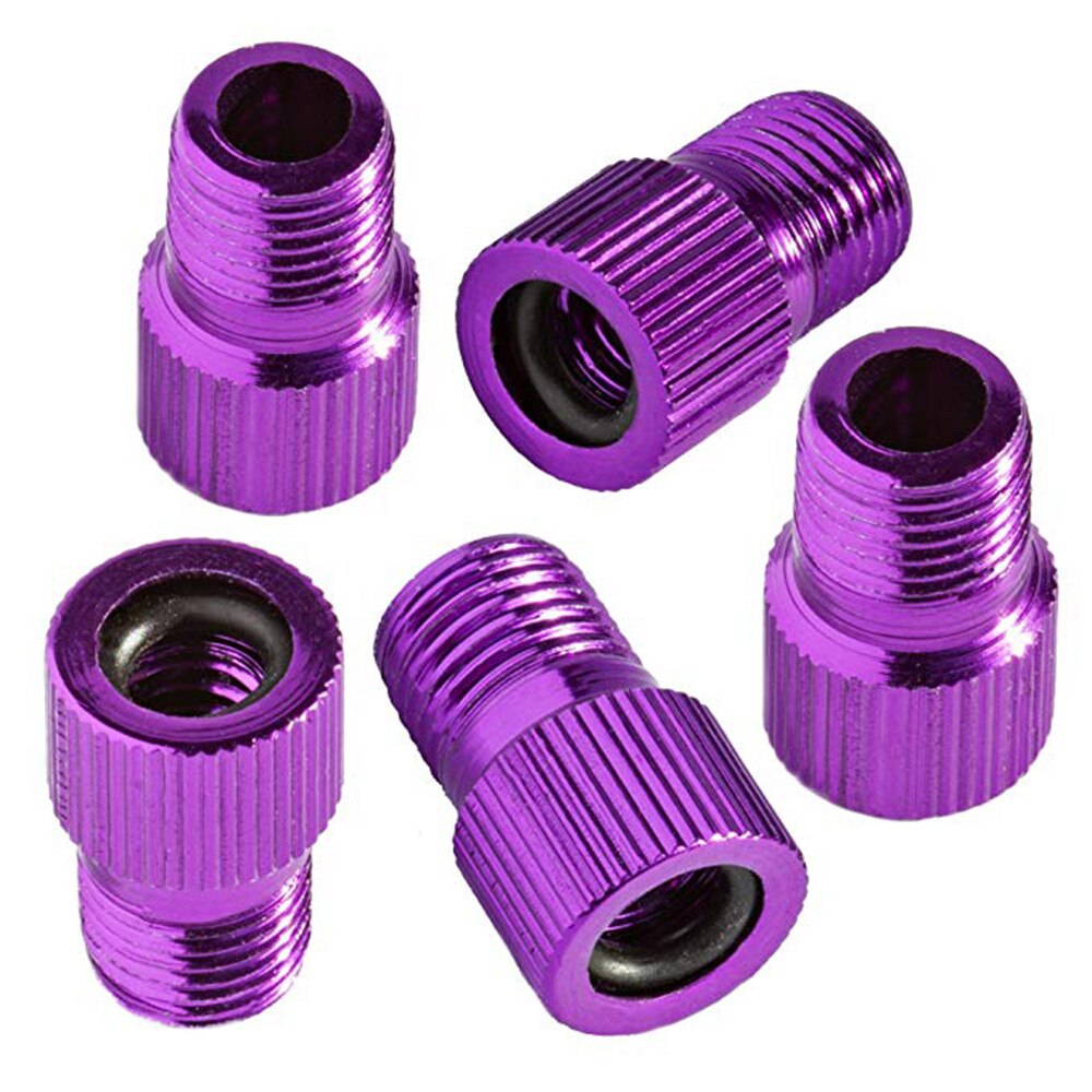 5PC Pump Bicycle Convert presta to schrader copper Bike air Valve Adaptor adapters wheels gas nozzle Tube Bicycle Tool #30: 5