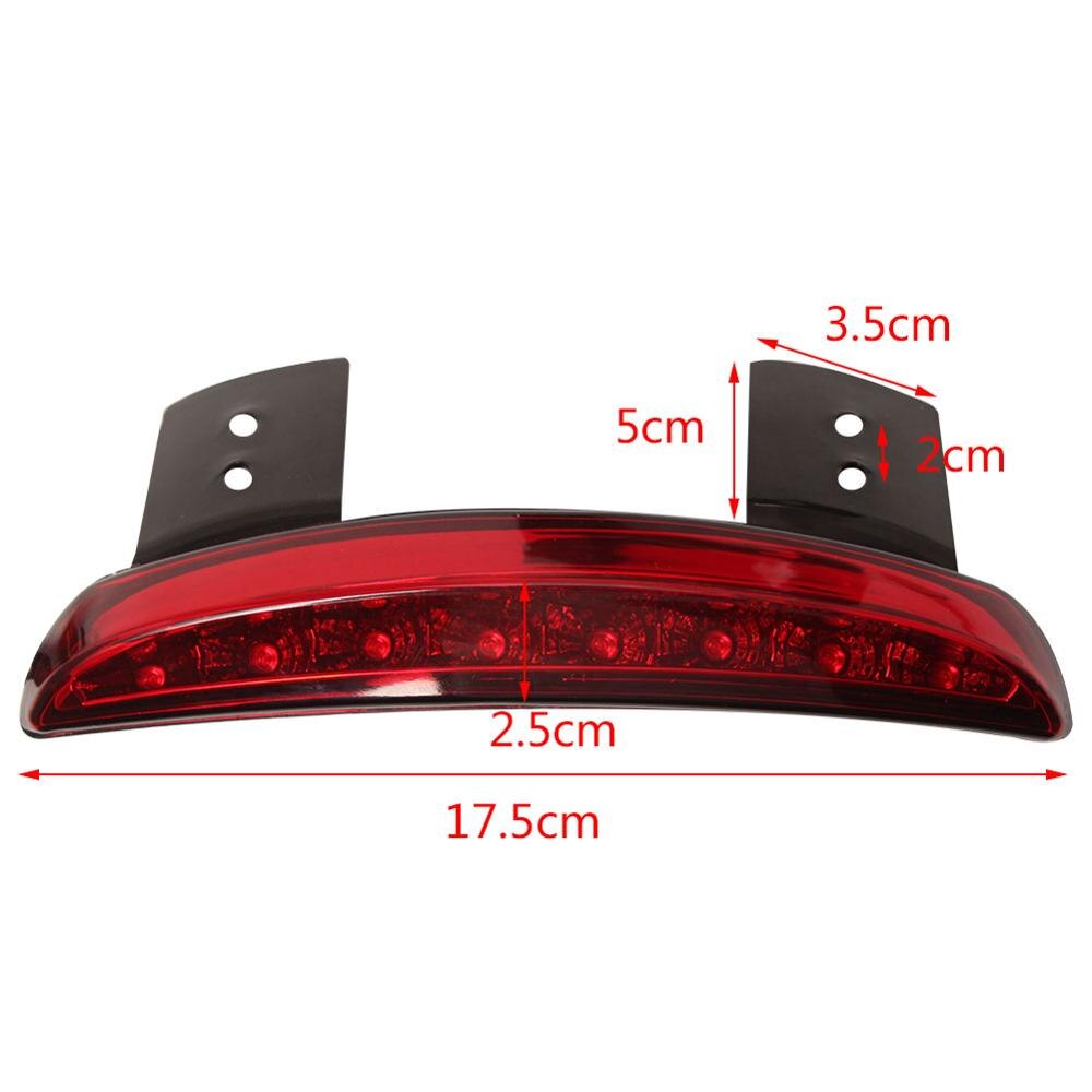 Motorcycle Taillight Rear Light LED Flasher Fender Edge Red Auto Motorbike Stop Brake Lamp for Harley Sportster 1200