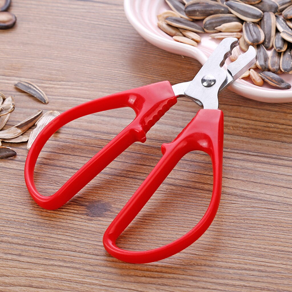 StainlessSteel Melon Sheller Kitchen Household Walnut Nutcracker Seed Plier Sunflower Nut Opener Clamp Cracker Scissor Pine Tool