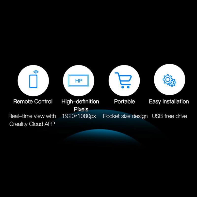 Creality 3D Camera CRCC-S7 Hd 1080P Web Camera Met Statief Afstandsbediening Voor CR-10 Smart Printer Onderdelen Ender-3 V2 serie