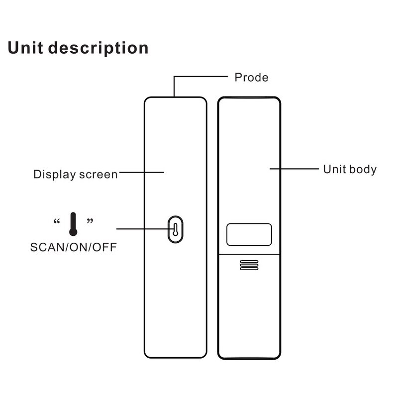 Contactloze infrarood infrarood temperatuur infrarood temperatuurmeter digitale temperatuurmeter lcd-scherm digitale thermometer