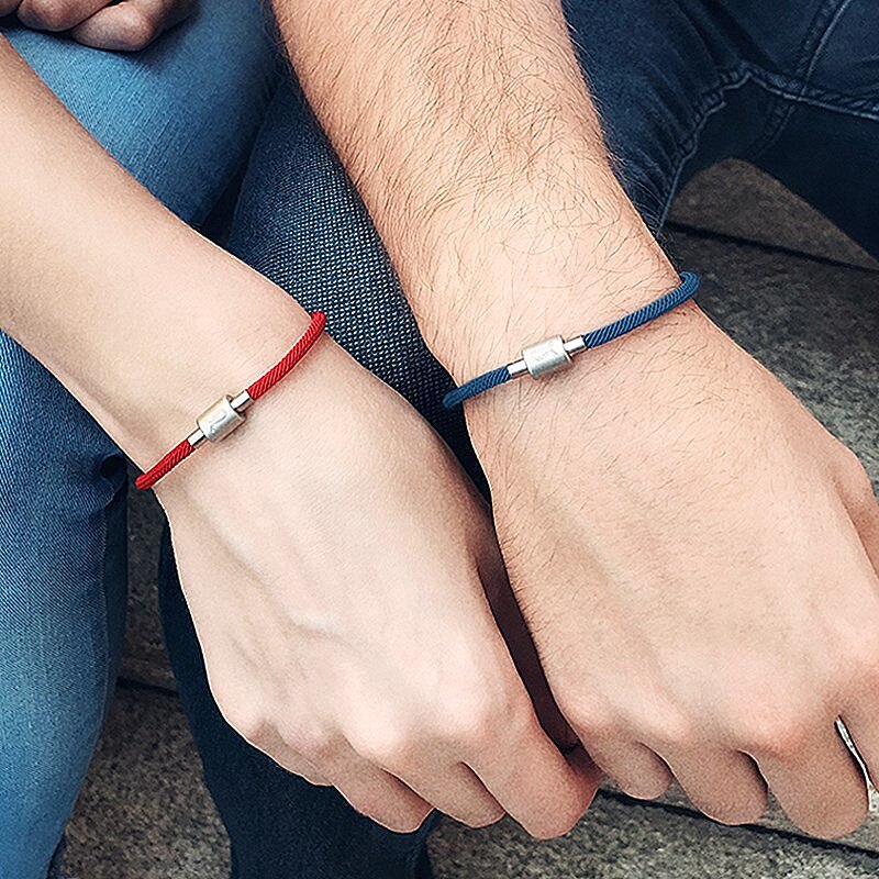 2019 novos homens couro wrap pulseiras simples preto botão de aço inoxidável amantes acessórios mão-tecido jóias presentes