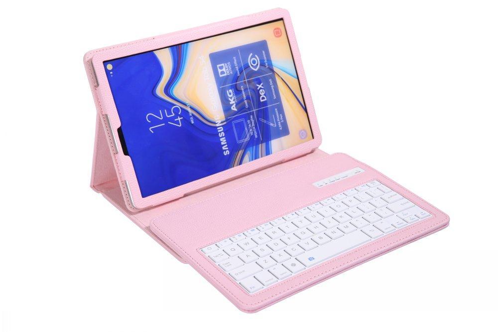 Funda de cuero con teclado Bluetooth para Samsung Galaxy Tab S4, 10,5 pulgadas, T830, T835, SM-T830, SM-T835, cubierta extraíble,