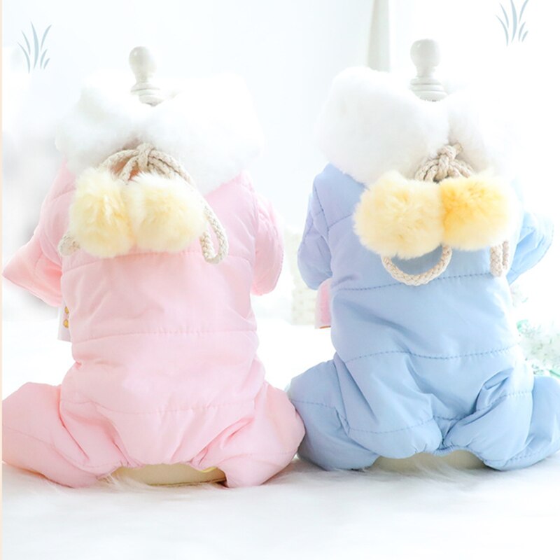 Ropa para perros pequeños, monos Yorkshire, ropa de invierno, chaqueta cálida para mascotas, abrigo para perros y gatos, mono de plumón para cachorros