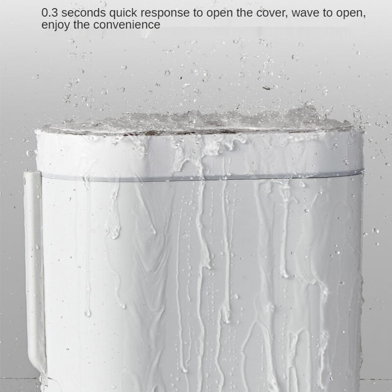 Smart Sensor Trash Bin Household Induction Trash Can Bathroom Waterproof Waste Garbage Bin Toilet Narrow Seam Sensor Rubbish Bin