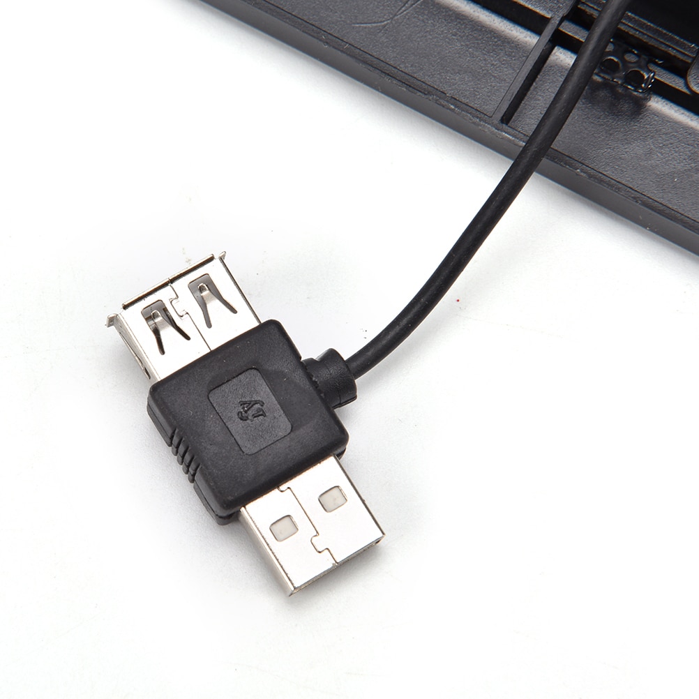 Super tyst bärbar dator kylare kylplatta bas stor fläkt usb stativ för 14 "bärbar bärbar dator kringutrustning kylfläkt