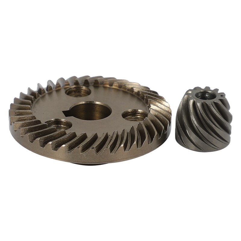 Juego de engranajes cónicos en espiral, suministros para el hogar para amoladora angular Makita 9555 NB 9554 NB 9557 NB, herramientas eléctricas para dientes en espiral
