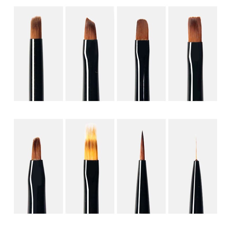 1pc spiker Kunst pensel liner gradient skyggelegging maleri tegning blomster penn Tips akryl gel uv pusse manikyr verktøy