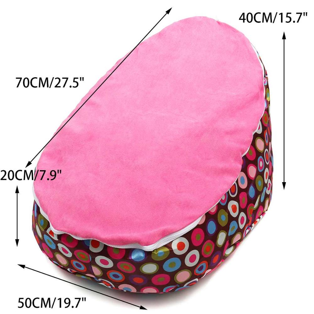 Zachte Baby Stoel Baby Bean Bag Bed Cover Zonder Vulmiddel Poef Voor Feeding Baby Snuggle Bed Met Riem Voor Veiligheid bescherming