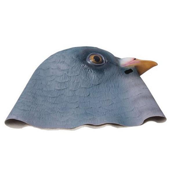 Funny Creepy Pigeon Head Mask Latex Prop Animal Cosplay Costume Party Halloween